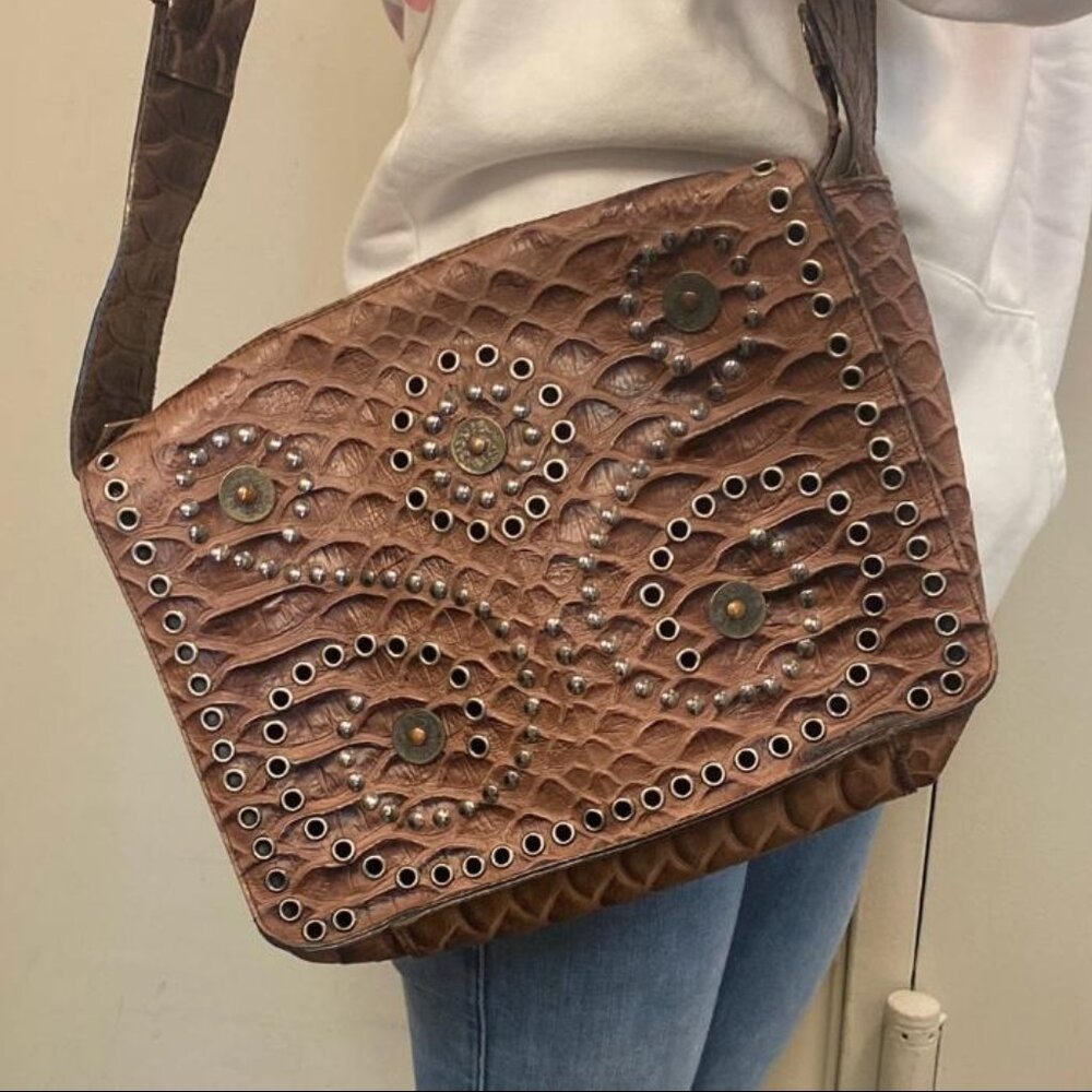 Braccialini Brown Leather Bag